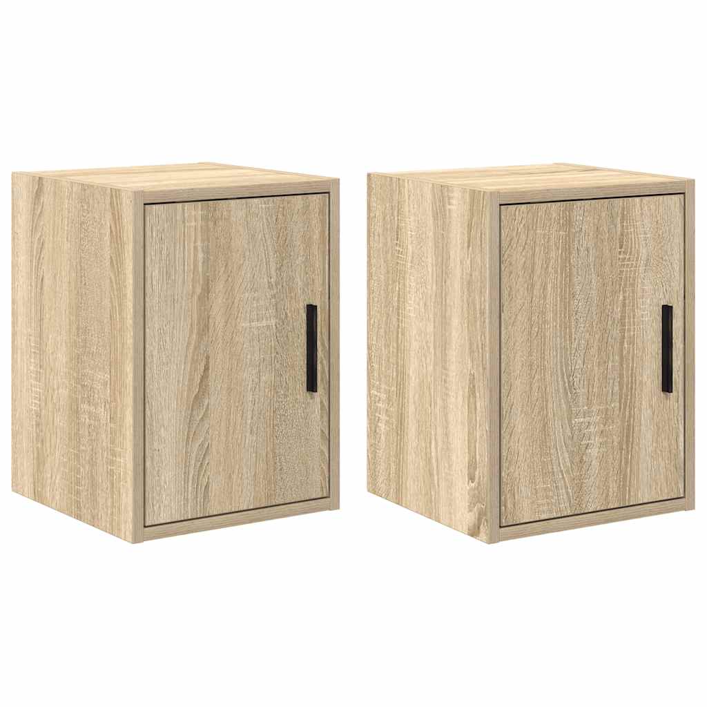 Garage Wall Cabinets 2 pcs Sonoma Oak Engineered Wood