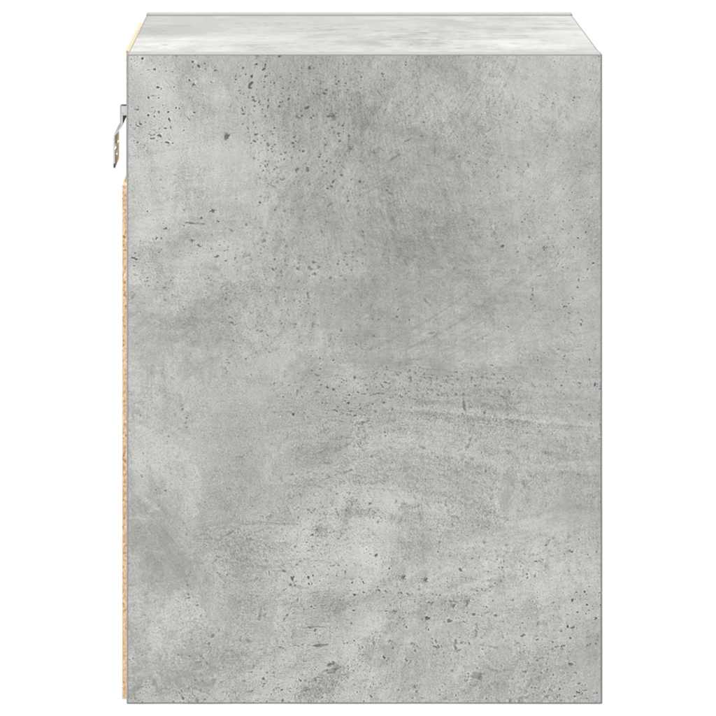 Garage Wall Cabinet Concrete Grey Engineered Wood