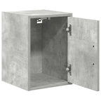 Garage Wall Cabinets 2 pcs Concrete Grey Engineered Wood