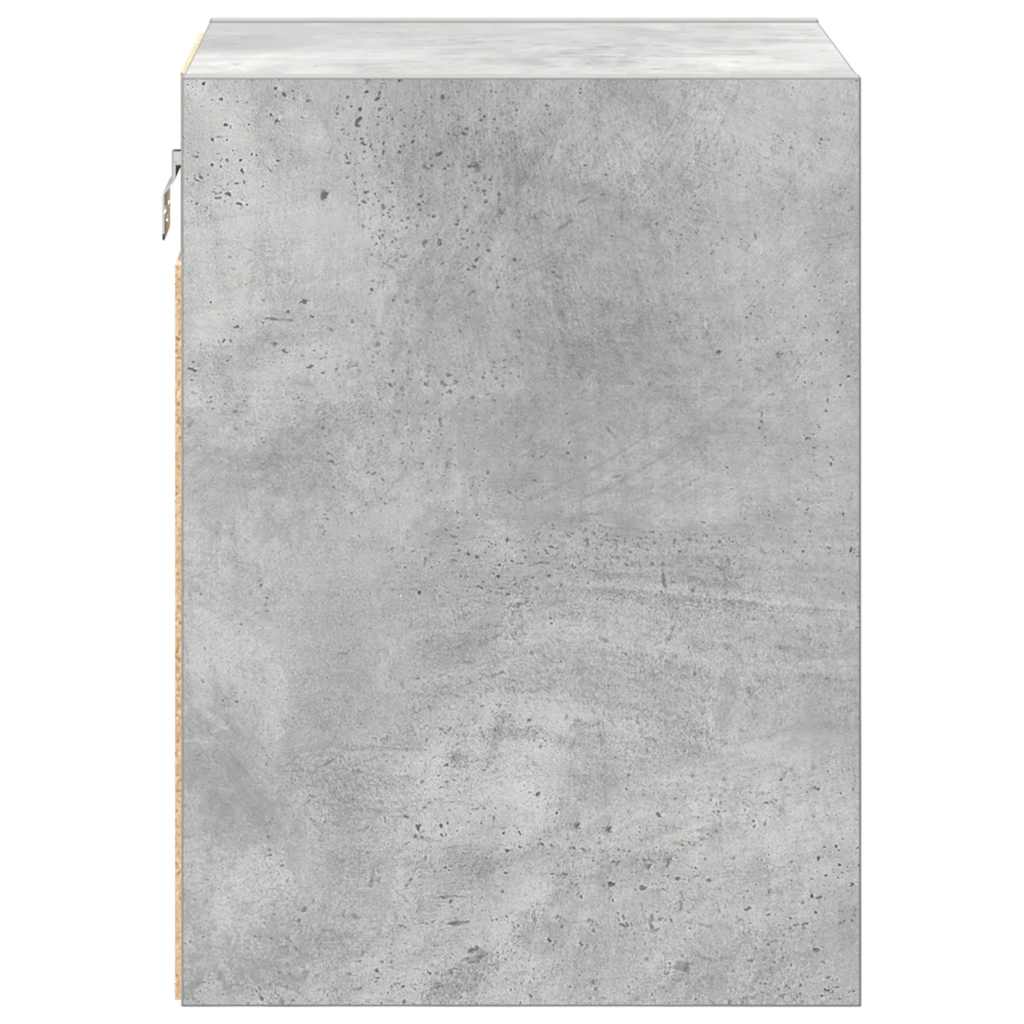 Garage Wall Cabinets 2 pcs Concrete Grey Engineered Wood