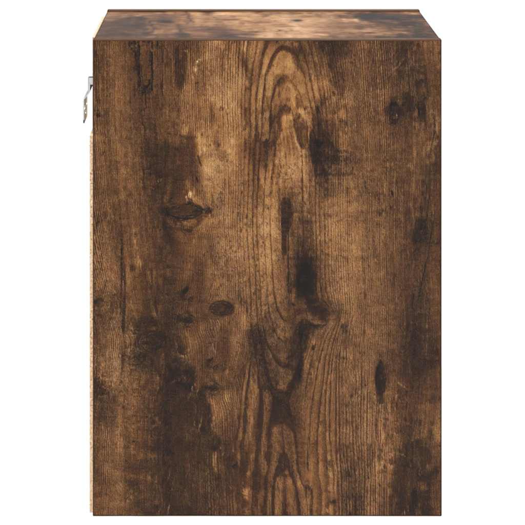 Garage Wall Cabinets 2 pcs Smoked Oak Engineered Wood