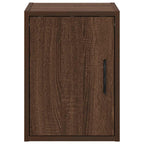 Garage Wall Cabinet Brown Oak Engineered Wood