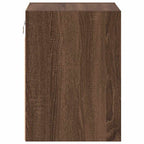 Garage Wall Cabinet Brown Oak Engineered Wood