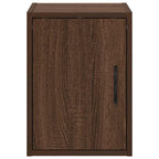 Garage Wall Cabinets 2 pcs Brown Oak Engineered Wood