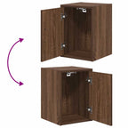 Garage Wall Cabinets 2 pcs Brown Oak Engineered Wood