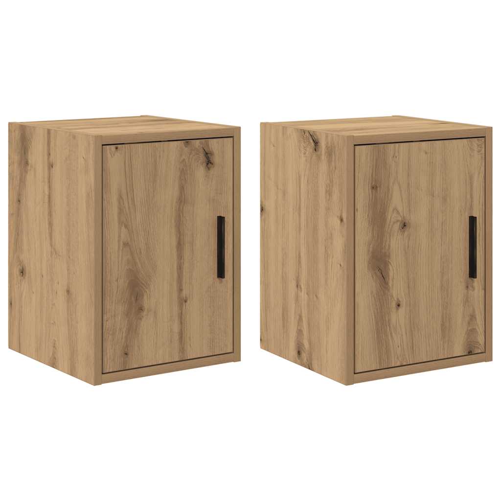 Garage Wall Cabinets 2 pcs Artisan Oak Engineered Wood