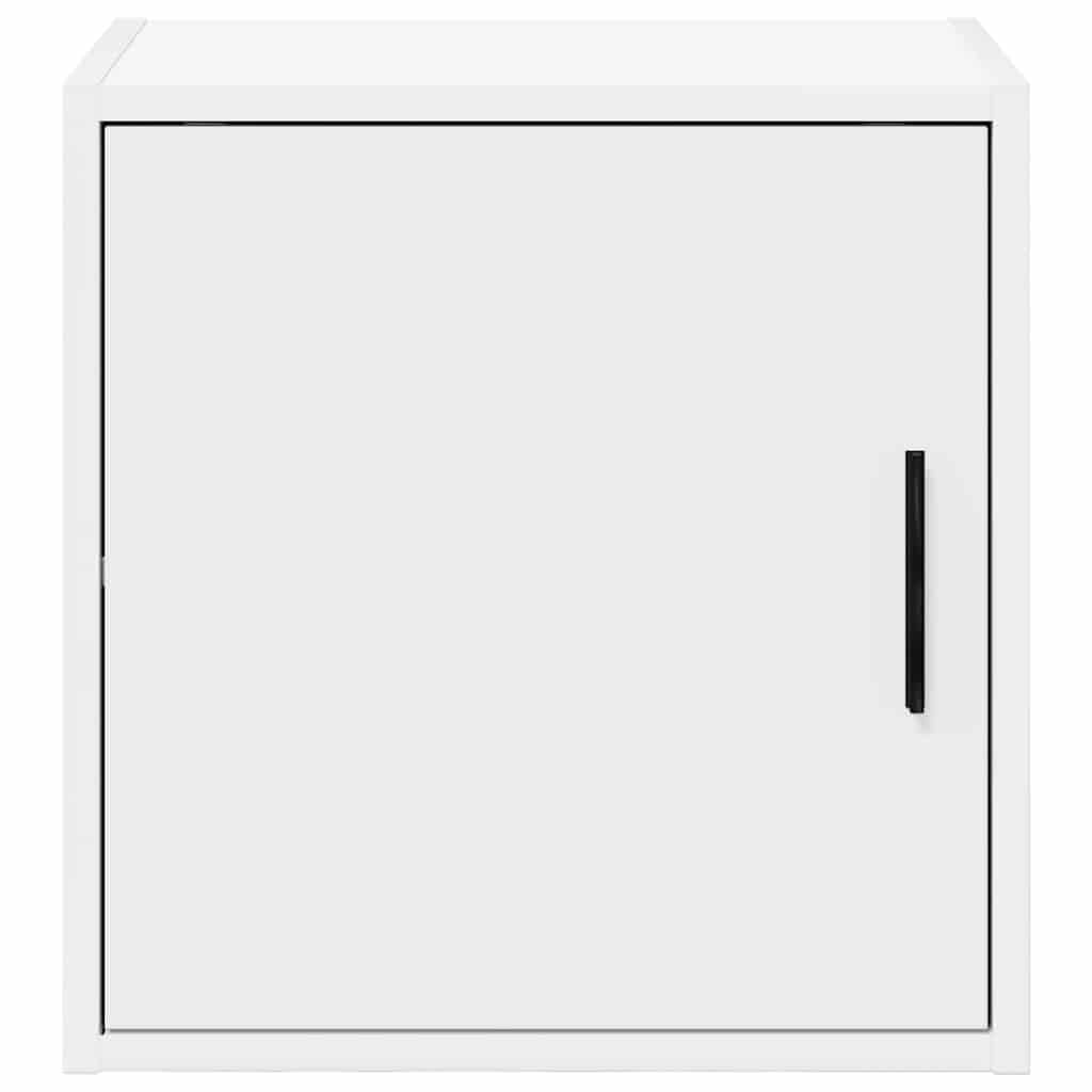 Garage Wall Cabinets 2 pcs White Engineered Wood