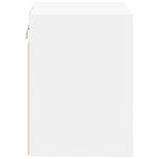 Garage Wall Cabinets 2 pcs White Engineered Wood