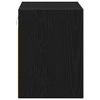 Garage Wall Cabinet Black Engineered Wood