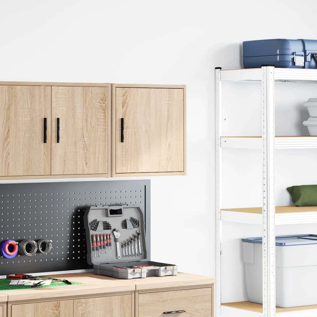 Garage Wall Cabinet Sonoma Oak Engineered Wood