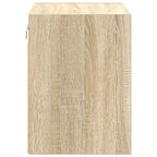 Garage Wall Cabinet Sonoma Oak Engineered Wood