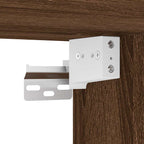 Garage Wall Cabinet Brown Oak Engineered Wood