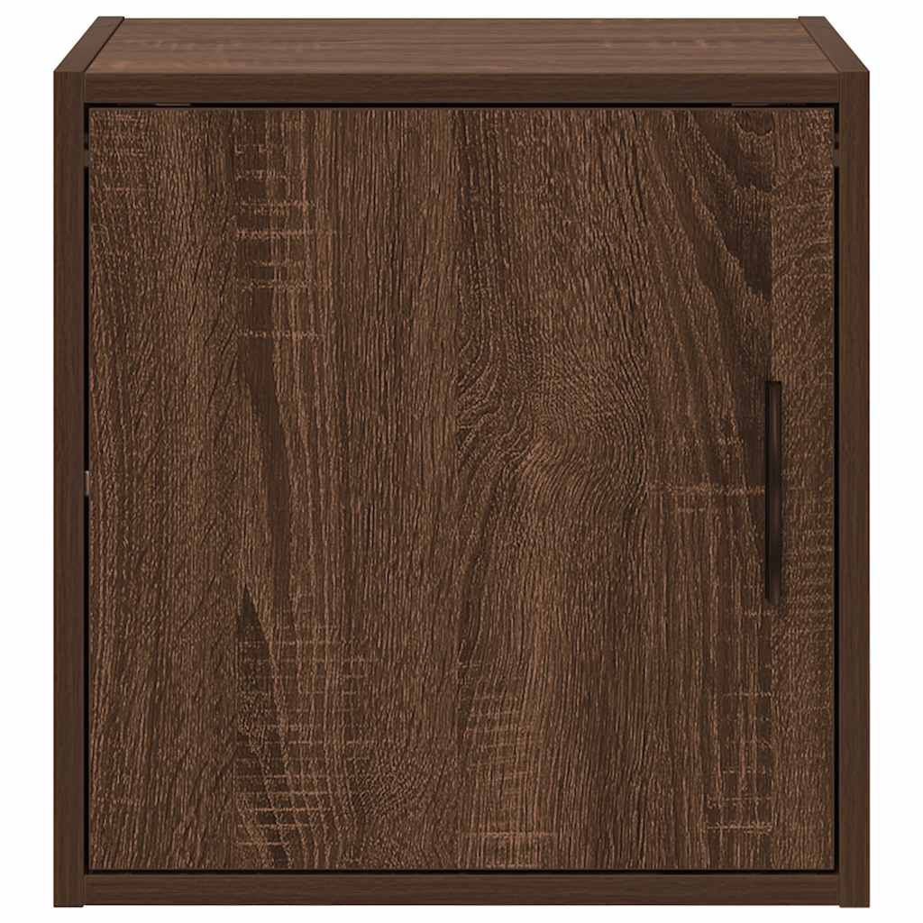 Garage Wall Cabinet Brown Oak Engineered Wood
