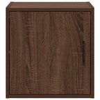 Garage Wall Cabinet Brown Oak Engineered Wood