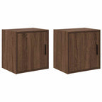 Garage Wall Cabinets 2 pcs Brown Oak Engineered Wood