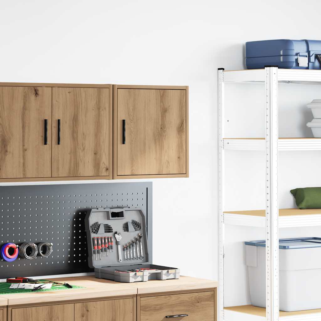 Garage Wall Cabinet Artisan Oak Engineered Wood