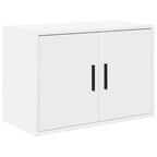 Garage Wall Cabinet White Engineered Wood