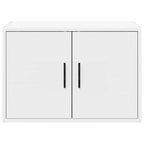 Garage Wall Cabinet White Engineered Wood