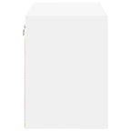 Garage Wall Cabinet White Engineered Wood