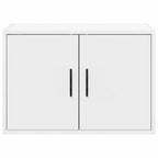 Garage Wall Cabinets 2 pcs White Engineered Wood