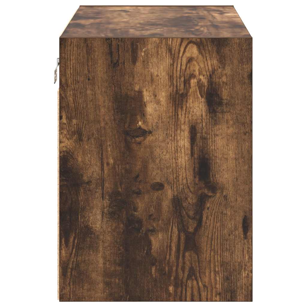 Garage Wall Cabinet Smoked Oak Engineered Wood