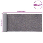 Non-slip Painter Fleece 25 m 280 g/m² Grey