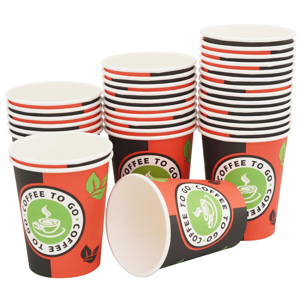 Paper Coffee Cups with Lids 1000 pcs 8oz 240ml