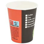 Paper Coffee Cups with Lids 1000 pcs 8oz 240ml