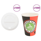 Paper Coffee Cups With Lids 1000 Pcs 4Oz 120Ml