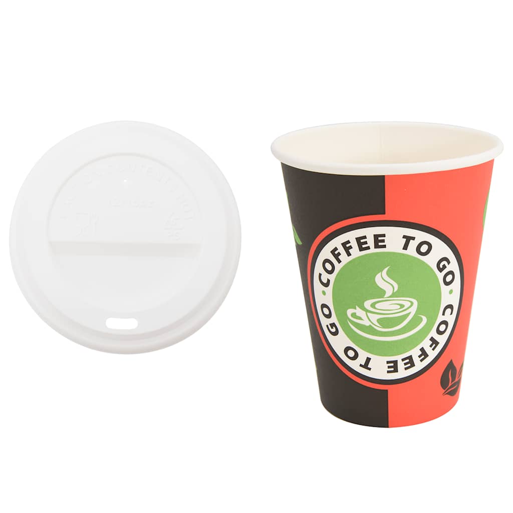Paper Coffee Cups with Lids 1000 pcs 4oz 100ml