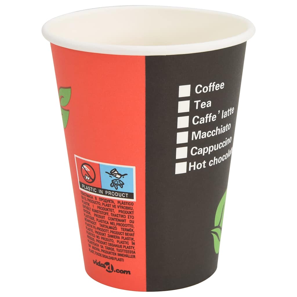 Paper Coffee Cups with Lids 1000 pcs 4oz 100ml