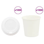 Paper Coffee Cups With Lids 1000 Pcs 16Oz 400Ml