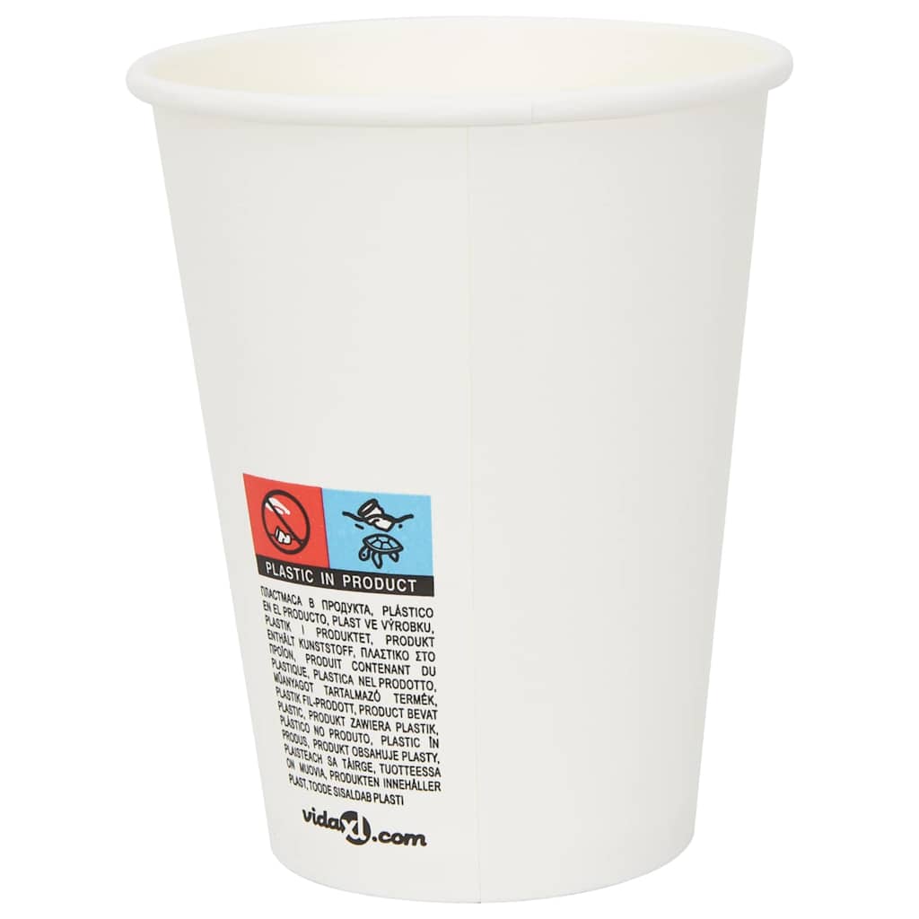 Paper Coffee Cups with Lids 1000 pcs 12oz 300ml