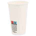 Paper Coffee Cups with Lids 1000 pcs 16oz 400ml