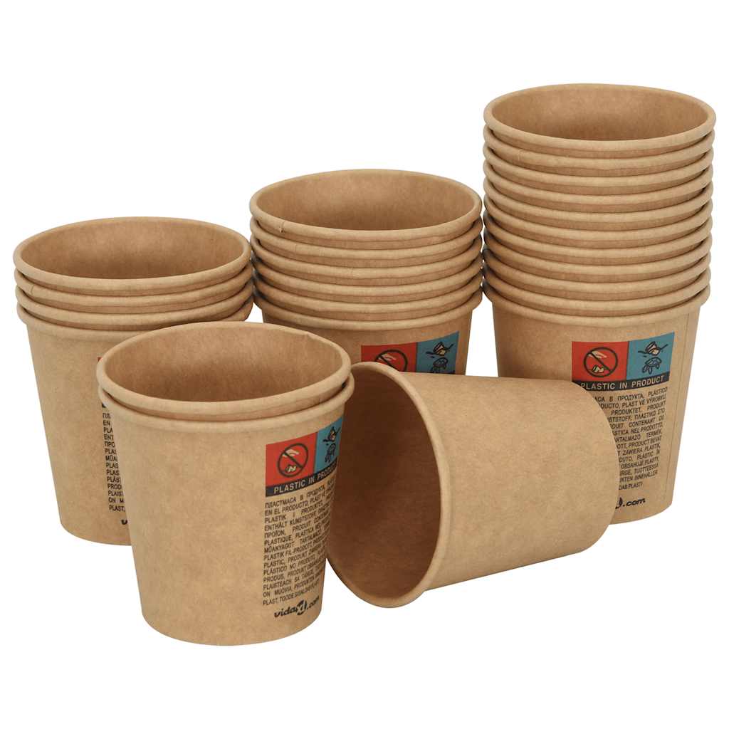 Paper Coffee Cups With Lids 1000 Pcs 4Oz 100Ml