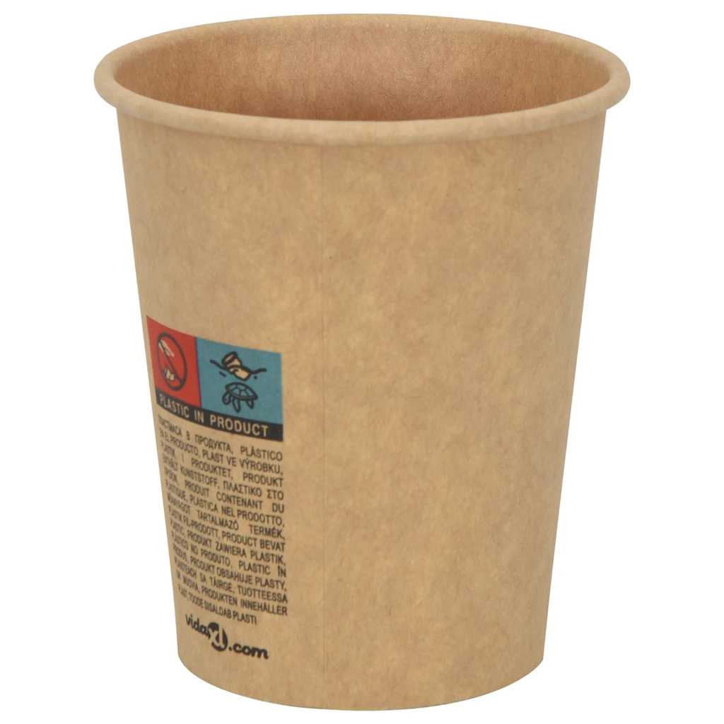 Paper Coffee Cups with Lids 1000 pcs 8oz 200ml