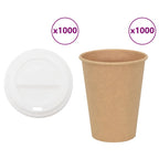 Paper Coffee Cups With Lids 1000 Pcs 4Oz 100Ml