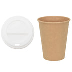 Paper Coffee Cups with Lids 1000 pcs 12oz 300ml