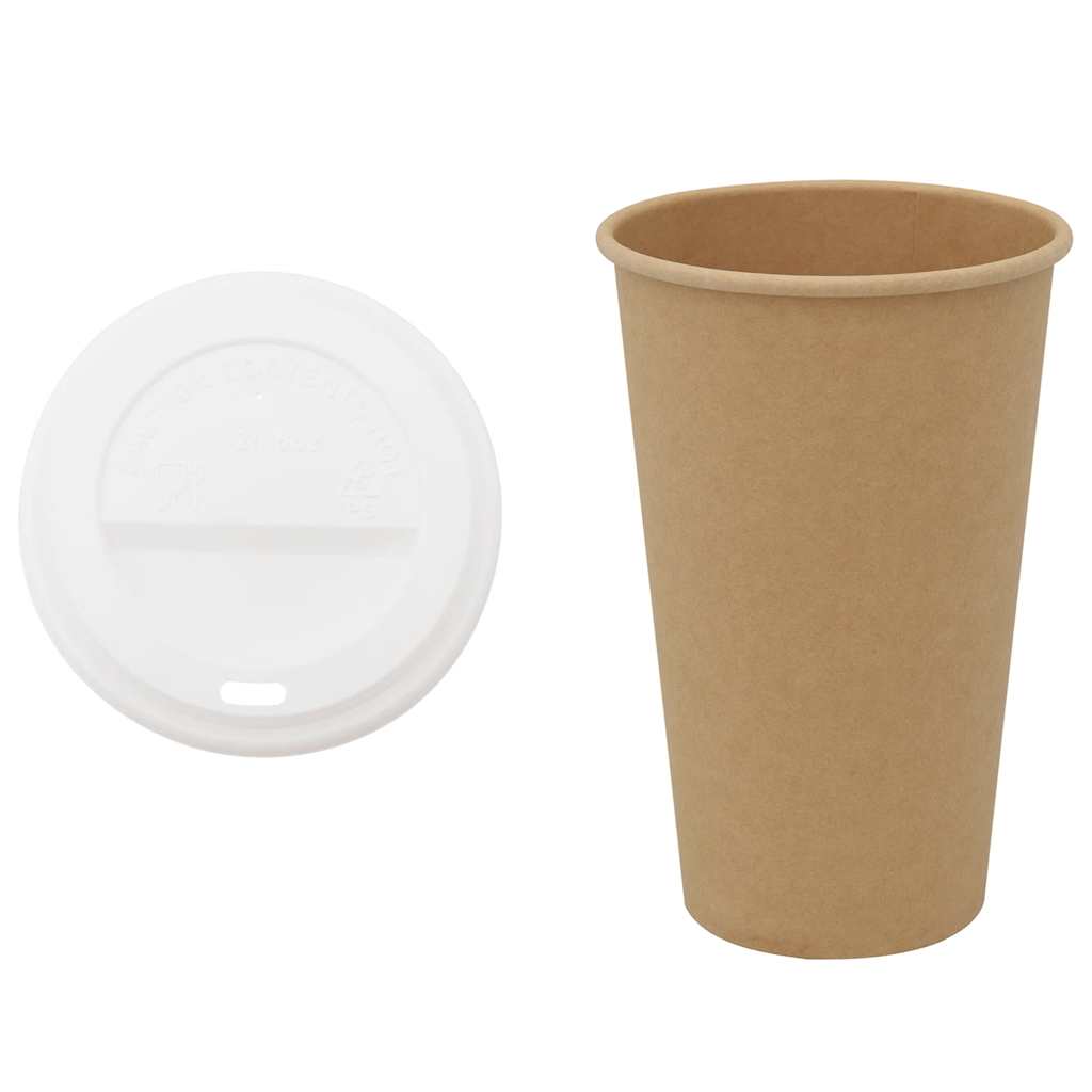 Paper Coffee Cups with Lids 1000 pcs 16oz 400ml