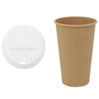 Paper Coffee Cups with Lids 1000 pcs 16oz 400ml