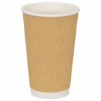 Paper Coffee Cups with Lids 1000 pcs 16oz 400ml