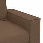 3-Seater Sofa with Cushion Brown 220 x 78 x 84 cm Fabric