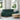 3-Seater Sofa with Cushion Dark green 220 x 78 x 84 cm Fabric