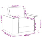 Sofa Chair Black 99 x 78 x 84 cm Artificial Leather