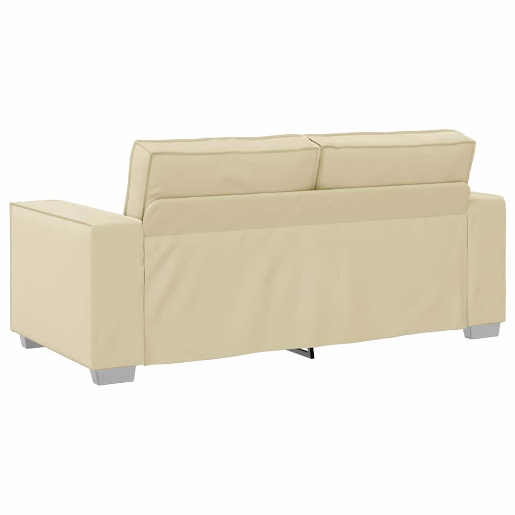 Sofa Chair Cream 180 x 78 x 84 cm Artificial Leather