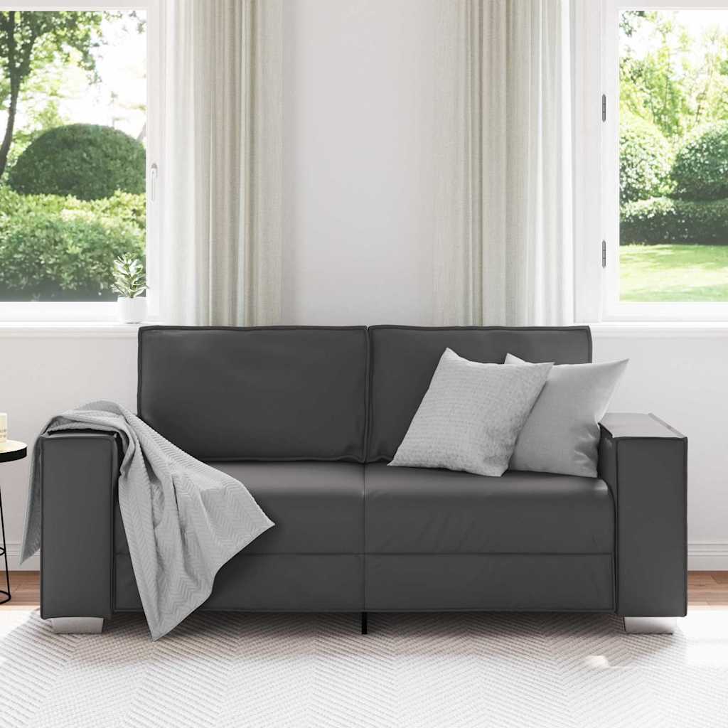 Sofa Chair Grey 180 x 78 x 84 cm Artificial Leather