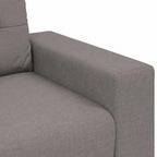 3-Seater Sofa with Cushion Taupe Fabric