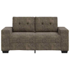Loveseat Sofa with Cushion Dark grey Faux leather