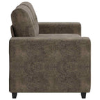 Loveseat Sofa with Cushion Dark grey Faux leather