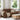 Loveseat Sofa with Cushion Brown Faux leather